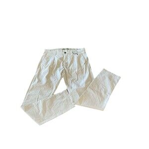Piombo Men’s Cotton Casual/Chino Pants Size 52 Slim= 34/31 USA Off White